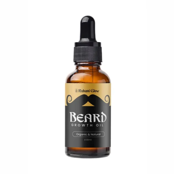 Ruhani Glow Beard Oil – for Soft, Shiny & Healthy Beard Growth 30ml - Image 5